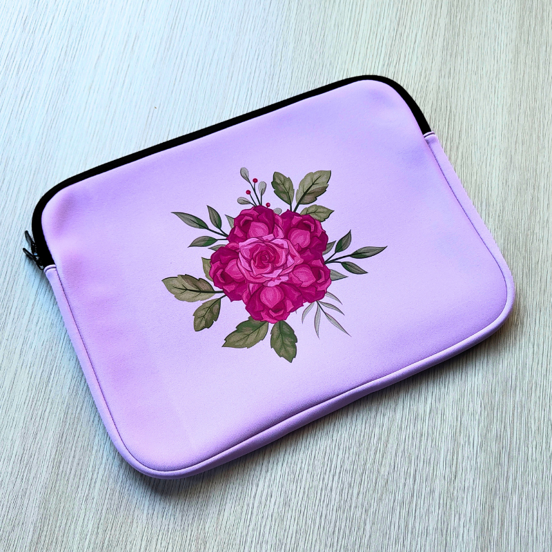 Laptop Sleeve - Purple Rose