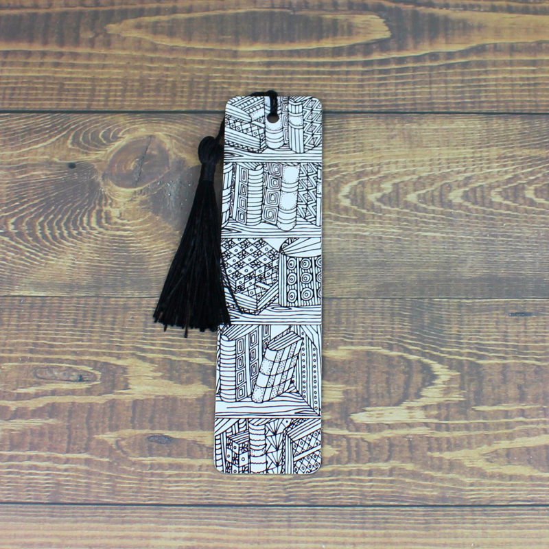 Metal Bookmark - Bookshelf