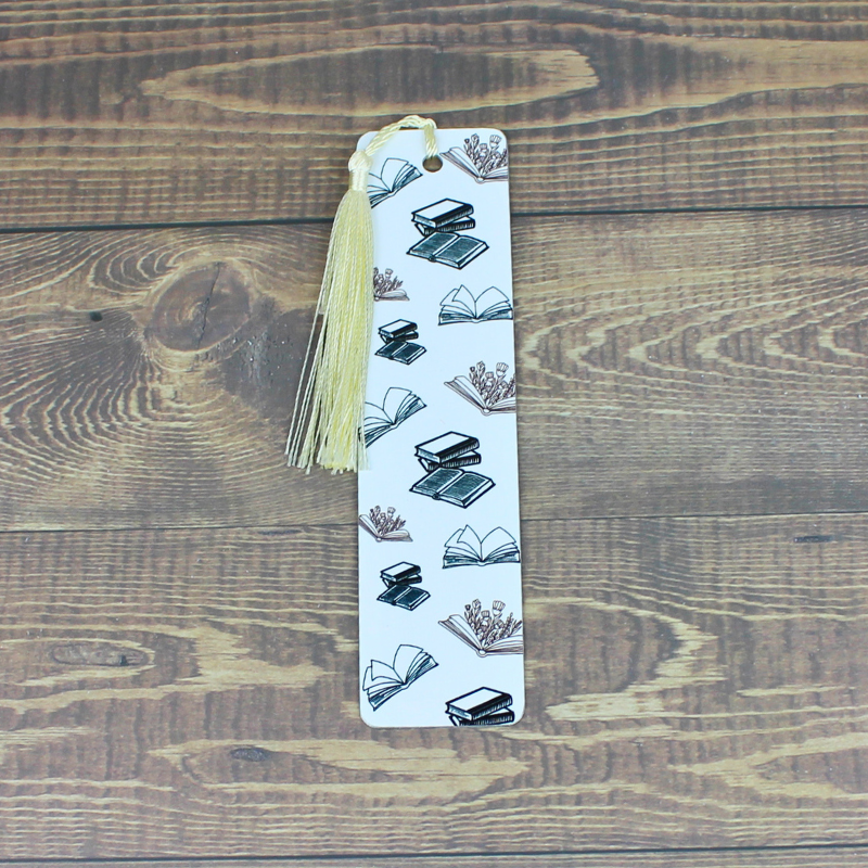 Metal Bookmark - Book Print