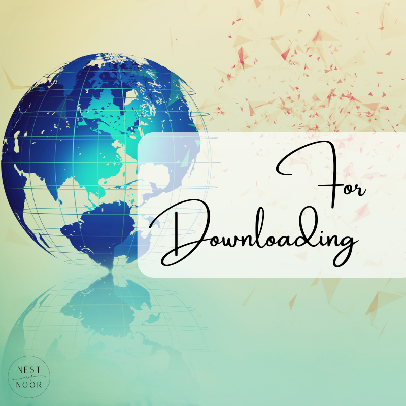 Digital printable Islamic wall art and templates - instant download collection