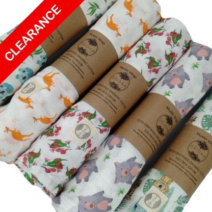 Organic Cotton Muslin Swaddle