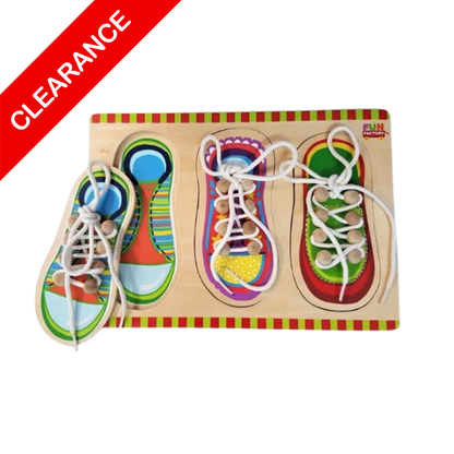 Shoe Lace Wooden Puzzle