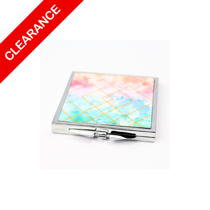 Compact Mirror - Geo Lines