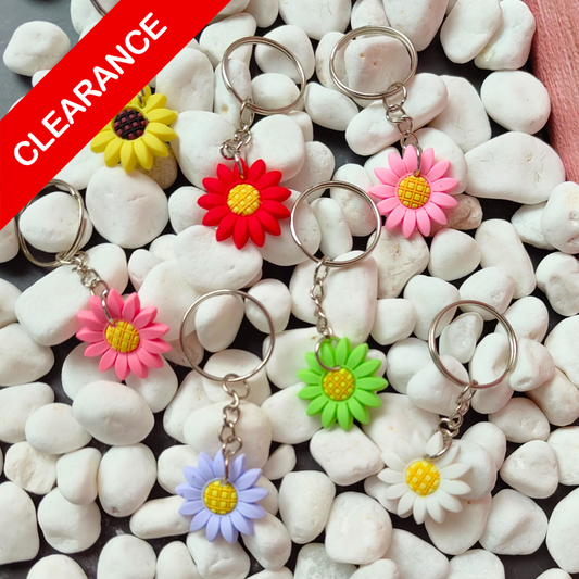 PVC Sunflower Keyring
