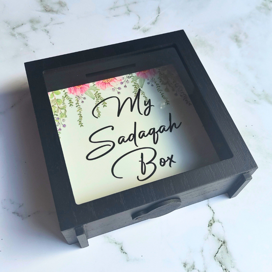 Wooden Money Box - My Sadaqah Box