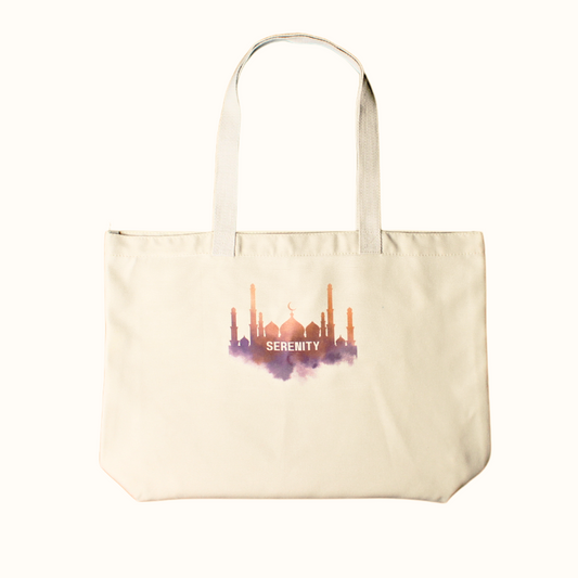 Wide Tote Bag - Serenity