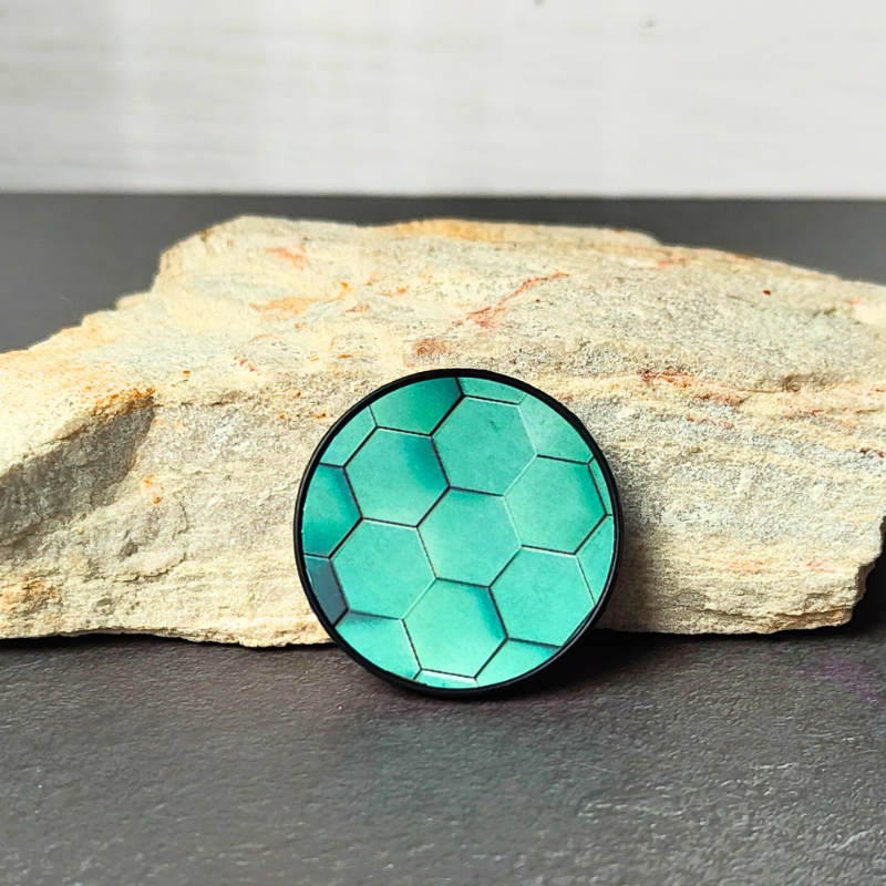 Phone Grip - Green Geo Shapes