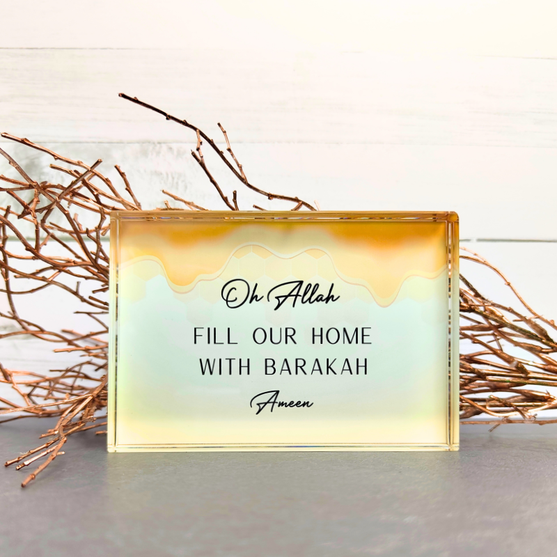 Barakah glass home decor - Islamic decor for the modern Muslim in Australia.