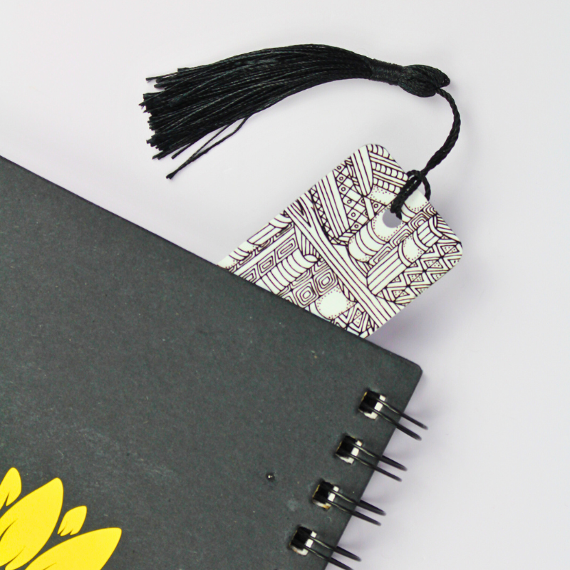 Metal Bookmark - Book Print