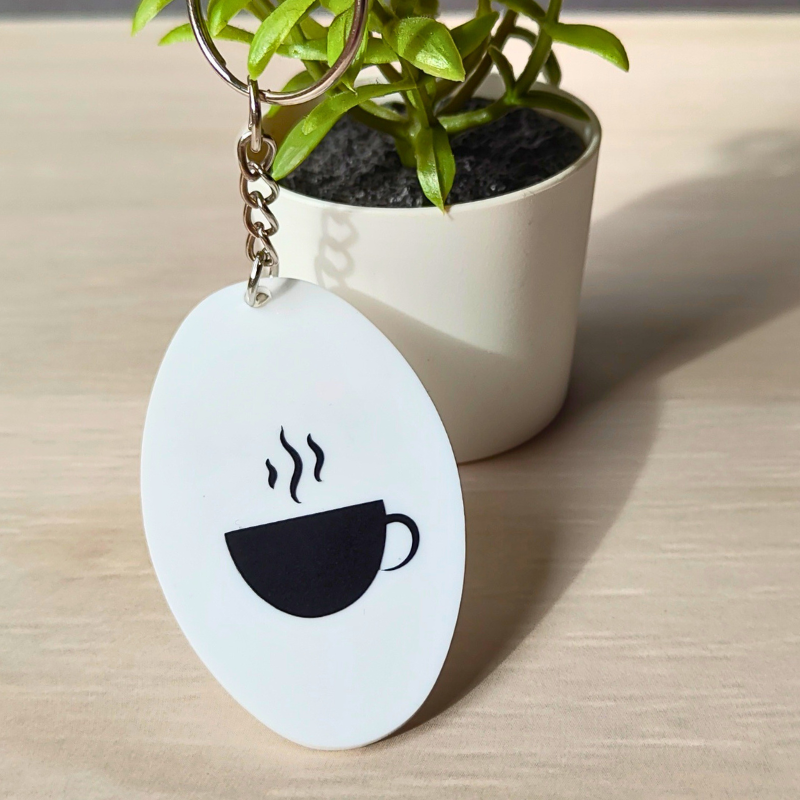 Mama Needs Coffee Keyring | Coffee Cup Acrylic Keychain.