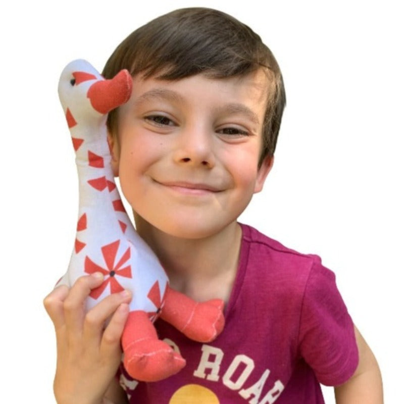 Discover our collection of handmade Organic and Eco-Friendly Stuffed Duck Toys.