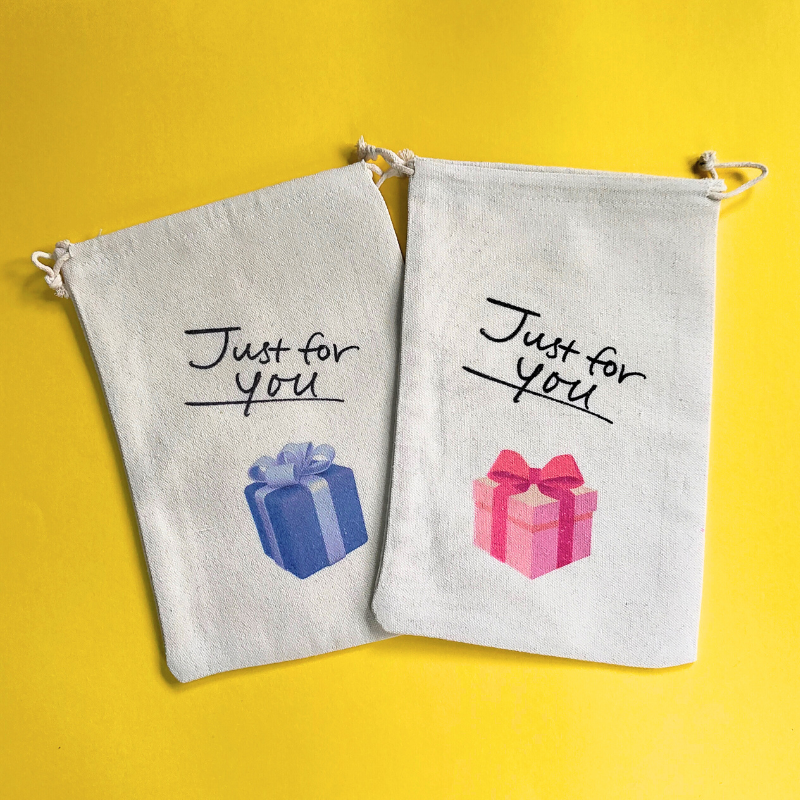 Just for you - reusable gift bag for him and her.