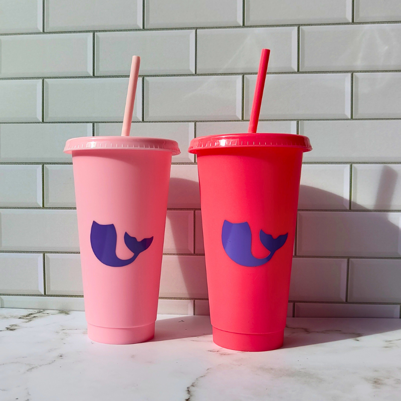 Starbucks cold cups for girls with cute mermaid design.