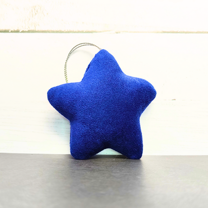 Super soft star toy for kids - navy blue.