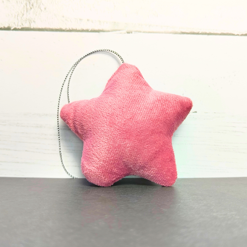 Soft star stuffed toy for kids. Easy hang Ramadan decorations.