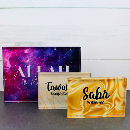 Islamic glass home decor crystal glass blocks.