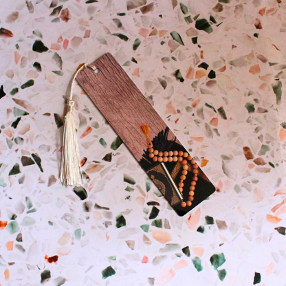 Double-sided Islamic printed bookmark. Long-lasting metal bookmark.