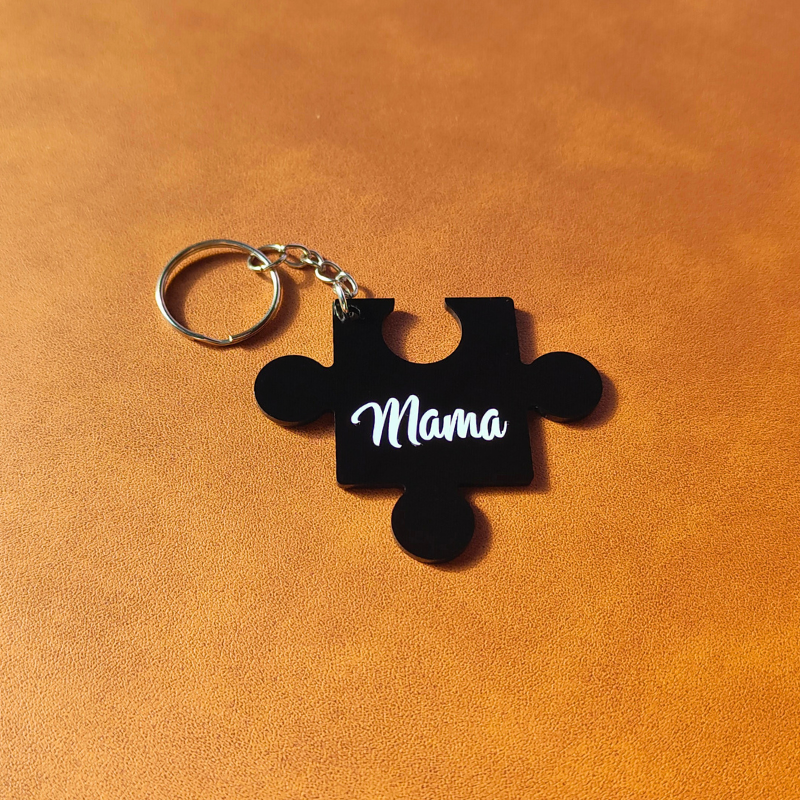 Keyring for Mama | Jigsaw Piece Mama Keychain.