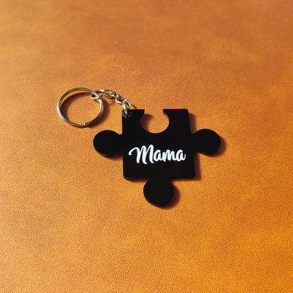 Keyring for Mama | Jigsaw Piece Mama Keychain.