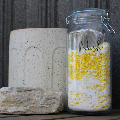 Refillable Glass Laundry Container 'Wash'