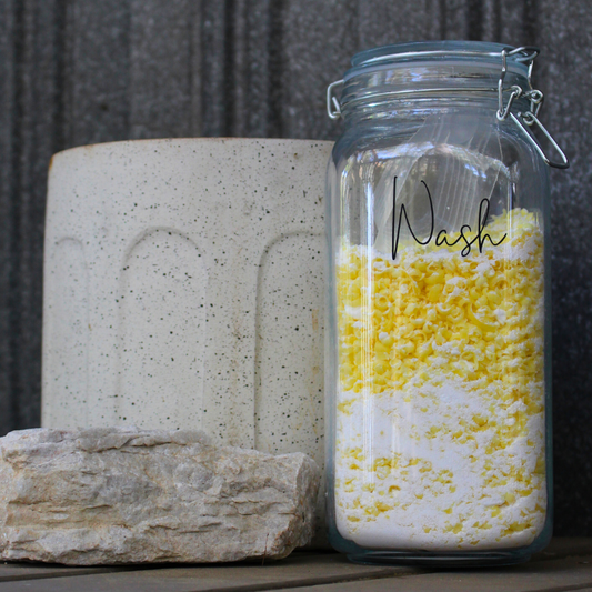 Refillable Glass Laundry Container 'Wash'