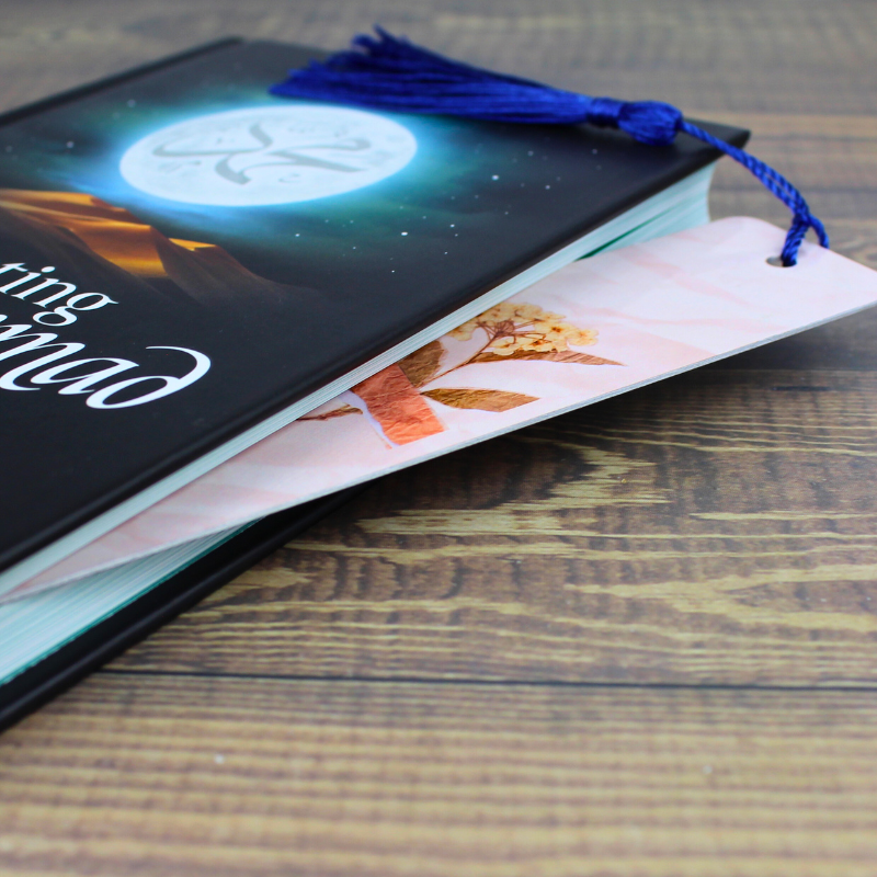 Metal double-sided hardwearing bookmarks that won't bend. Made in Australia.