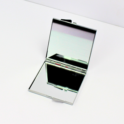 Compact Mirror | Travel Mirror | Cosmetic Mirror | Foldable Mirror | Chrome Mirror | Small Mirror | Handheld Mirror