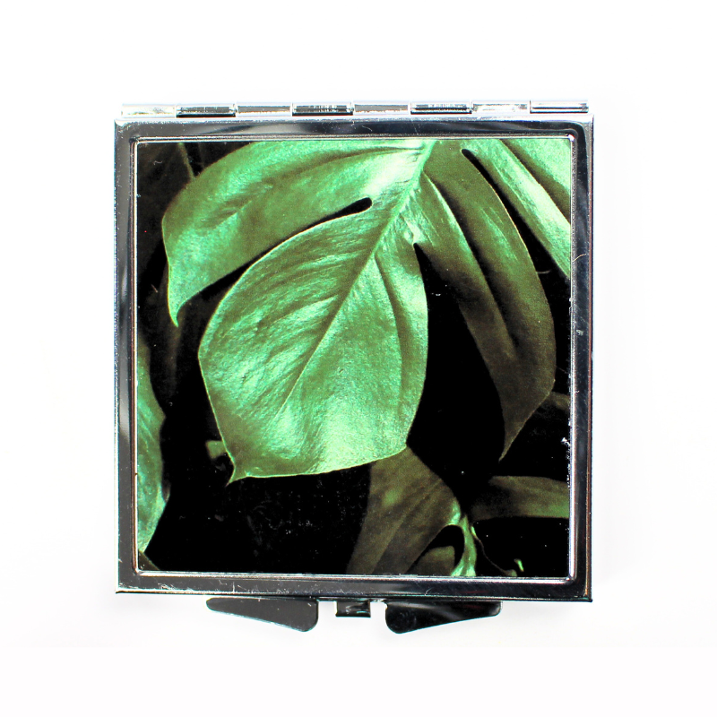 Compact Travel Mirror | Leaf | Palm Leaf