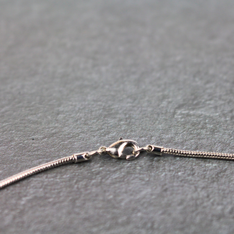 Teardrop Necklace - Purple Floral