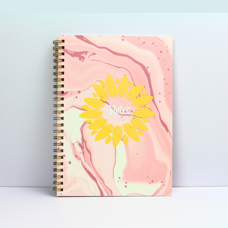 A5 Notebook | Pink Marble | Girly Notebook | Modern Notebook | Journal | Diary