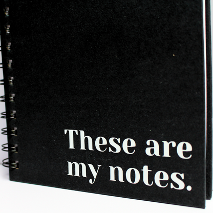 A5 Notebook | Kraft Black | Simple Notebook | Journal | Diary | These are my notes