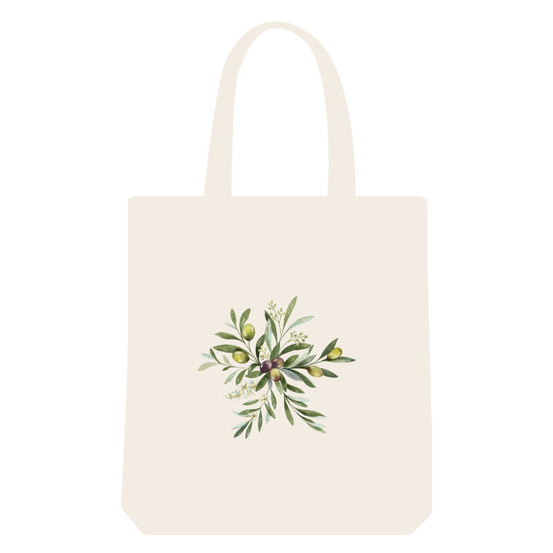 Olive bunch reusable shopping tote bag - the perfect gift for any Muslim. Show your faith subtly.