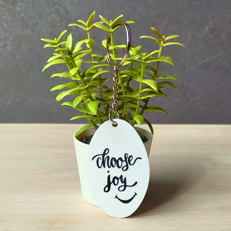 Choose Joy Affirmation Keyring