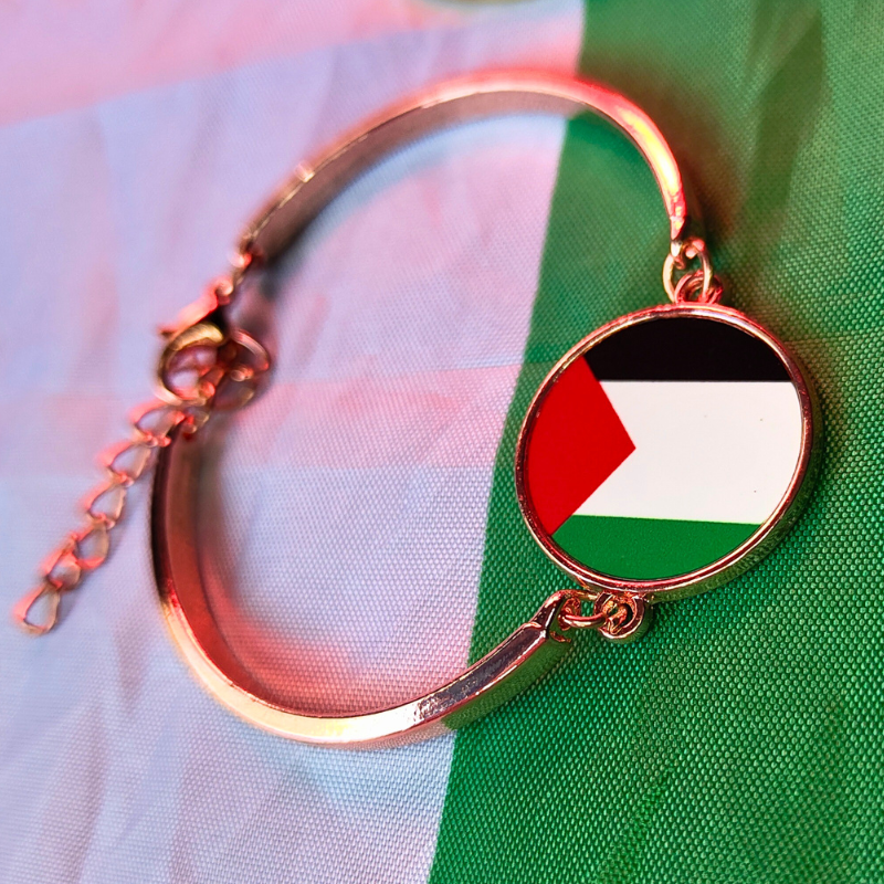 Rose gold look Palestine flag bracelet - raise money for Gaza.