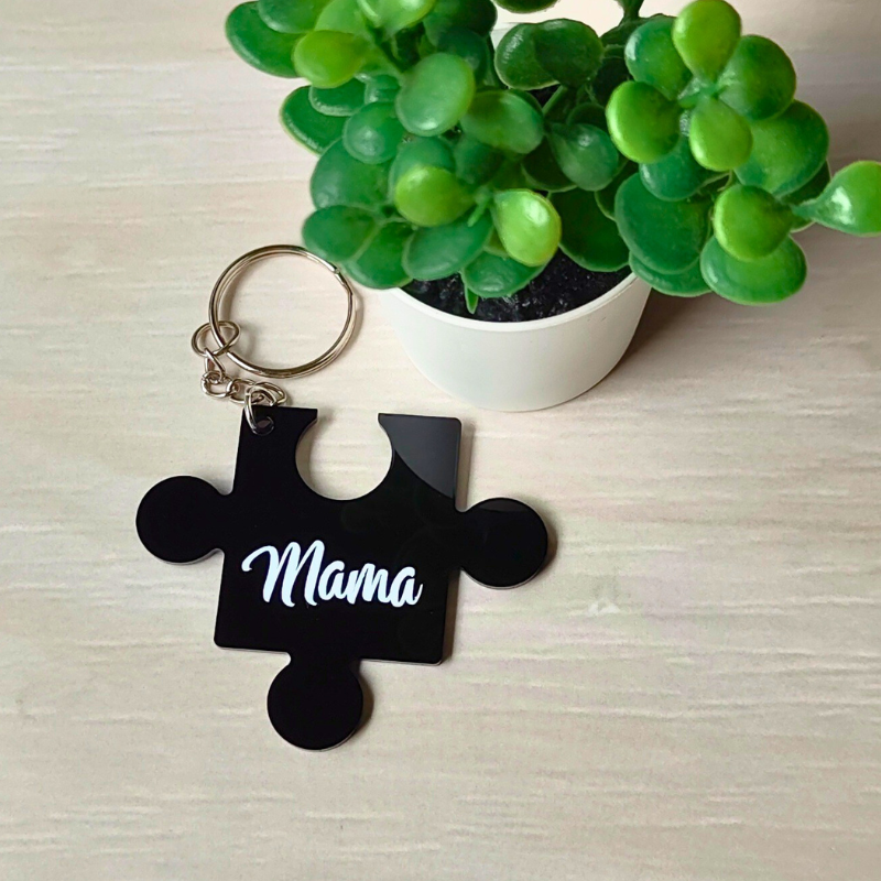 Mama Jigsaw Piece Keyring