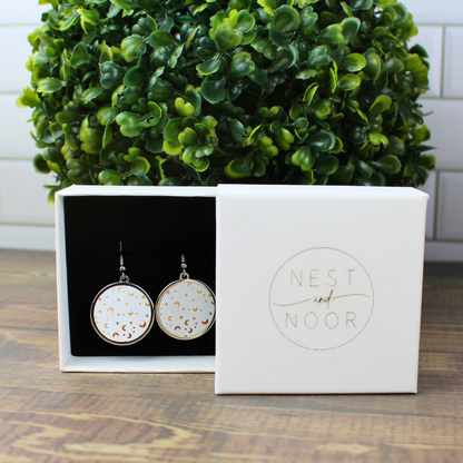 Round Earrings - Moons & Stars
