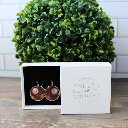 Round Earrings - Moon
