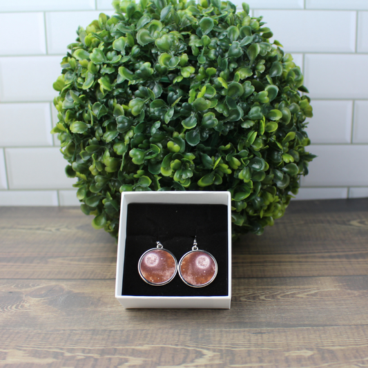 Round Earrings - Moon