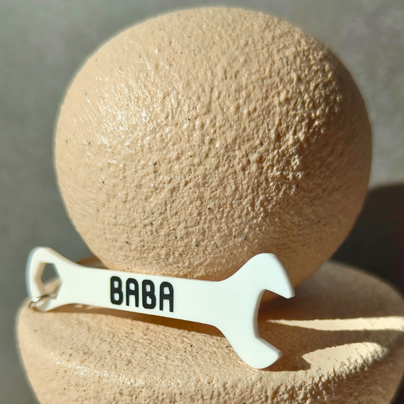 Novelty Spanner Baba Keyring