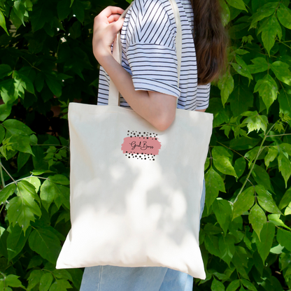 Girl boss tote bag - reusable shopping bag, perfect for markets or uni as a study bag.