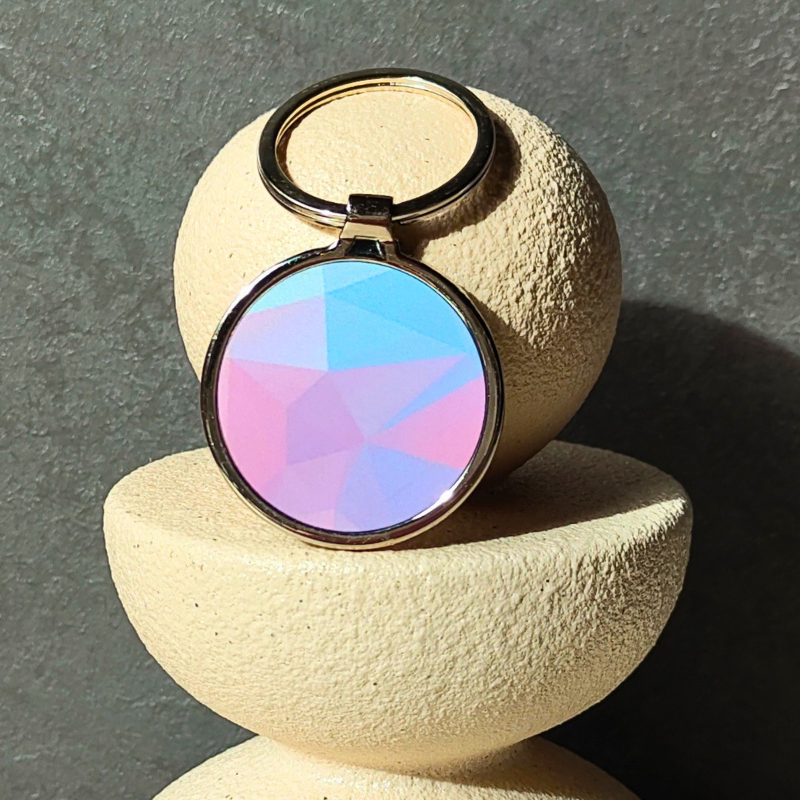 Pastel Shapes Keyring