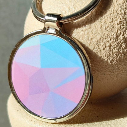 Pastel Shapes Keyring