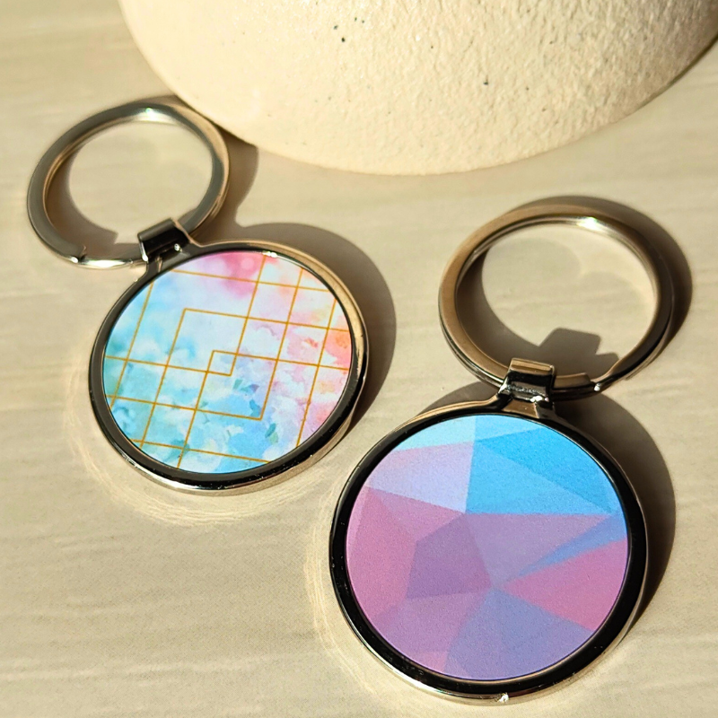 Pastel Shapes Keyring
