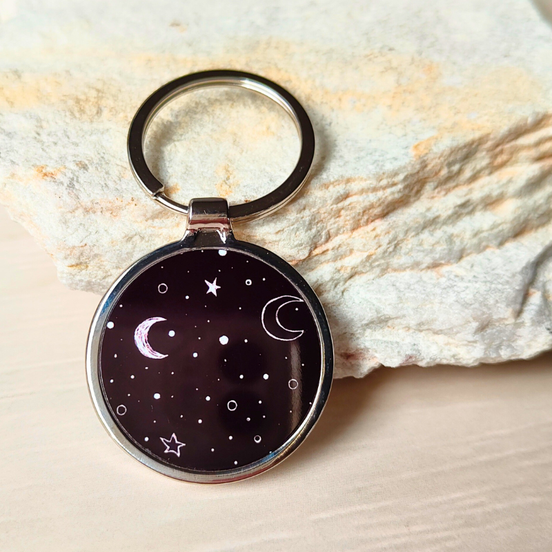 Sky Print Keyring