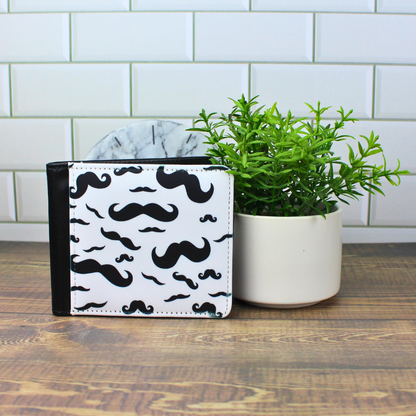 Men's Wallet - Moustache Print