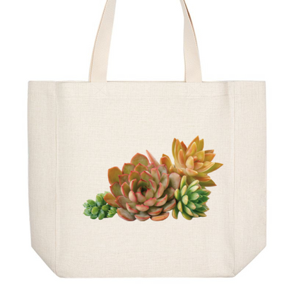 Market Tote - Succulents