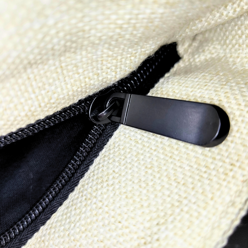 Zip Jute Tote - Floral Moon