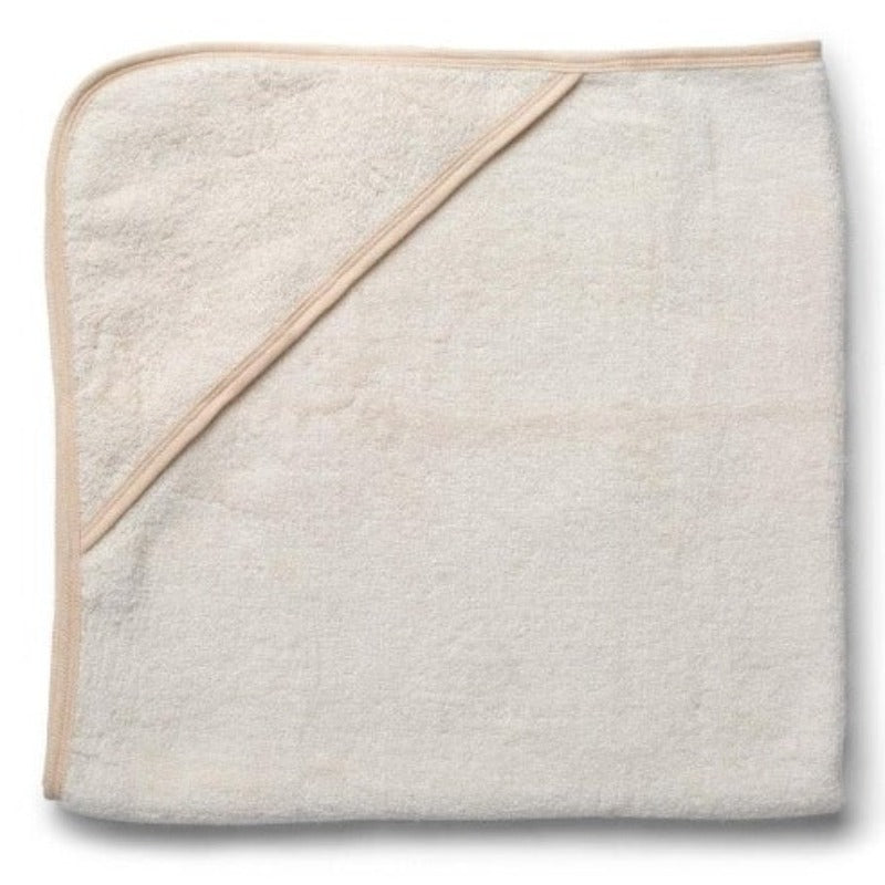 Wrap your baby in pure comfort with our Premium Hooded Baby Bath Towel. Folded on white background.
